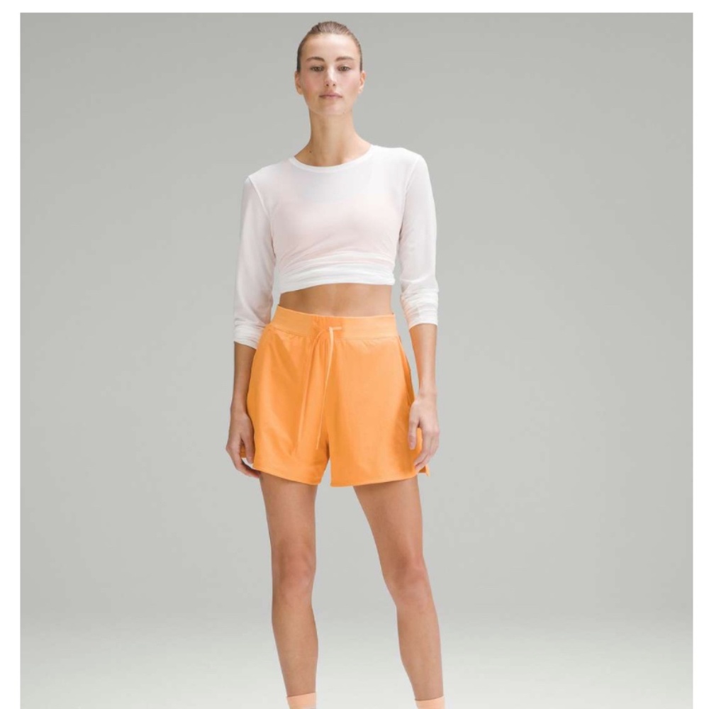 Lululemon License to Train High-Rise Short 4" Mango Dream